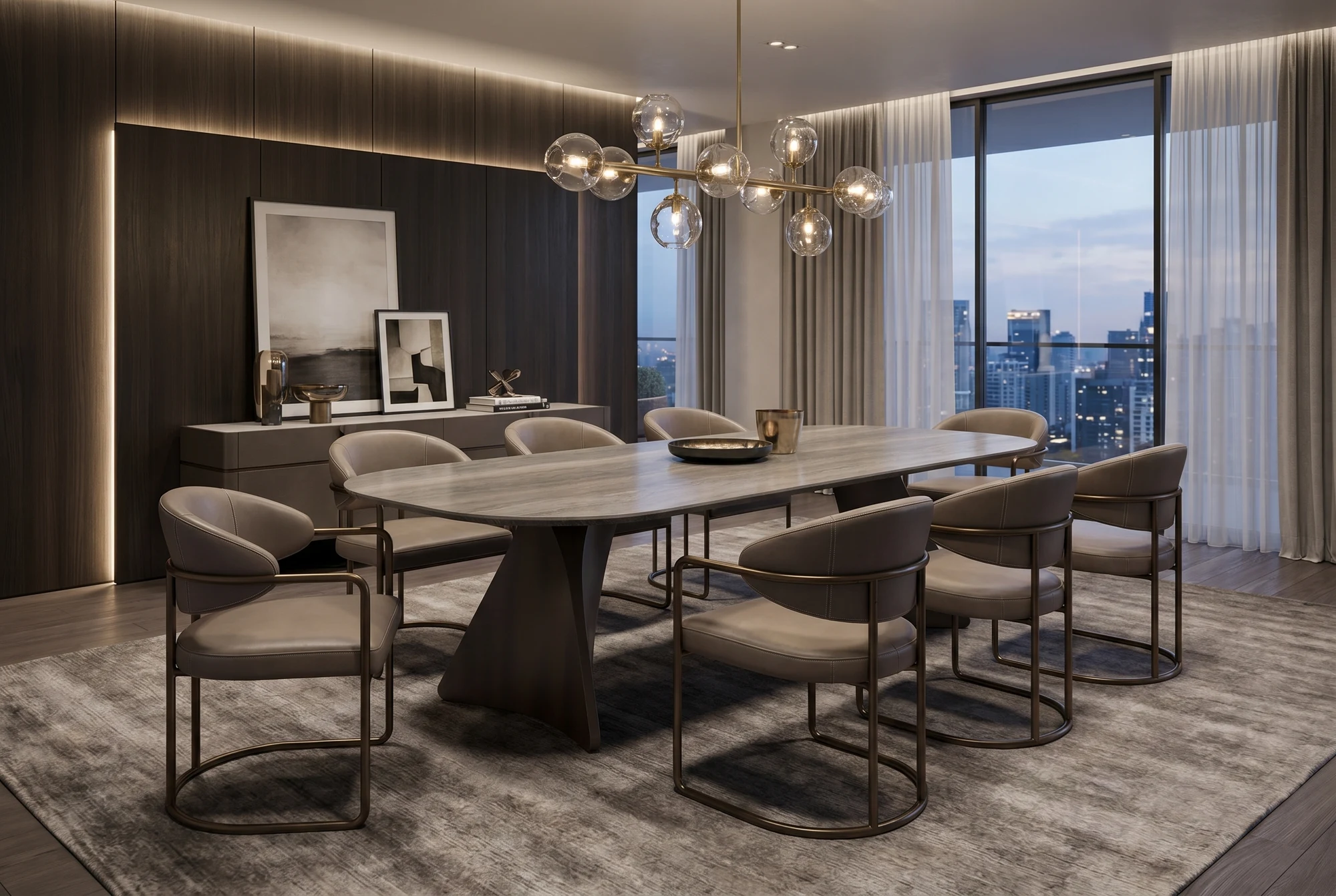 Noce bespoke table in a styled room